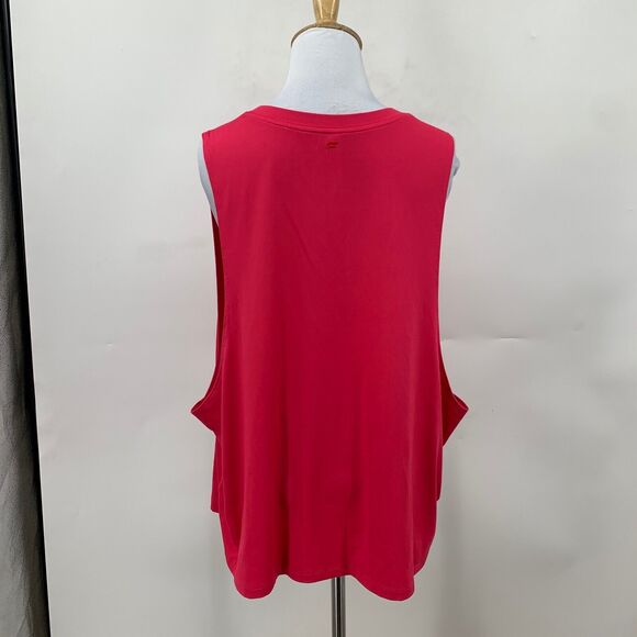 Fabletics Active Tank Top Womens Plus 2X Pink Dropped Armhole Stretch Athletic - Picture 5 of 12